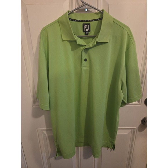 Fjallraven Other - FootJoy FJ Men's Lime Green Short Sleeve Golf Polo Size XLarge Embroidered
